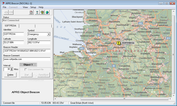 APRS-Beacon screenshot