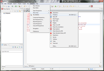 Aptana RadRails screenshot 8