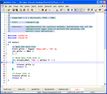 AptEdit screenshot