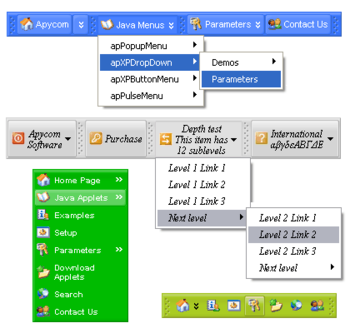 Apycom Java Menus and Buttons screenshot 3