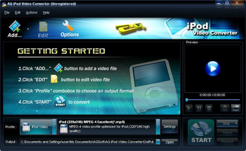 AQ iPod Video Converter screenshot