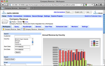 Aqua Data Server  screenshot