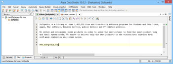 Aqua Data Studio screenshot