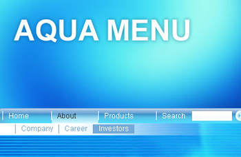 Aqua Flash Menu screenshot
