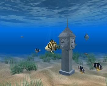 Aquarium Clock 3D Screensaver screenshot