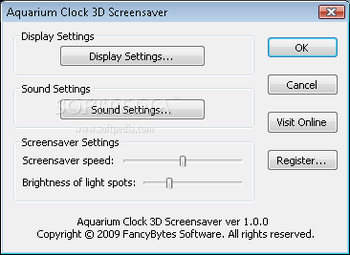 Aquarium Clock 3D Screensaver screenshot 2