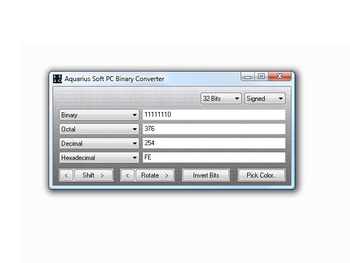Aquarius Soft PC Binary Converter screenshot
