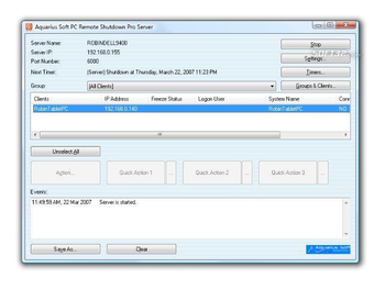 Aquarius Soft PC Remote Shutdown Pro screenshot 3
