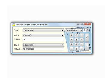 Aquarius Soft PC Unit Converter screenshot