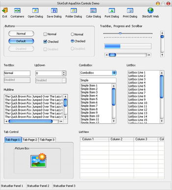 AquaSkin.Net screenshot