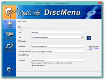 AquaSoft DiscMenu screenshot