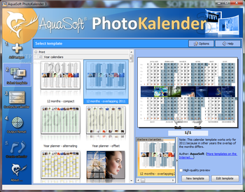 AquaSoft PhotoKalender screenshot 2