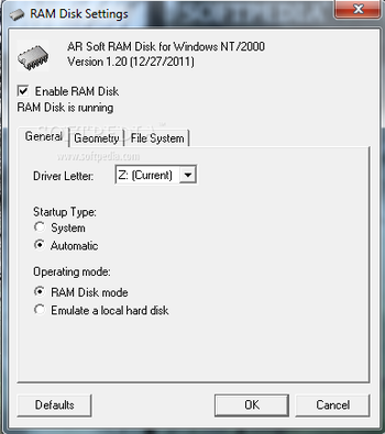 AR Soft RAM Disk screenshot