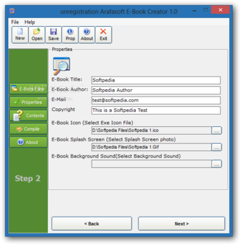 Arafasoft E-Book Creator screenshot 2