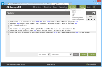 ArangoDB screenshot 4