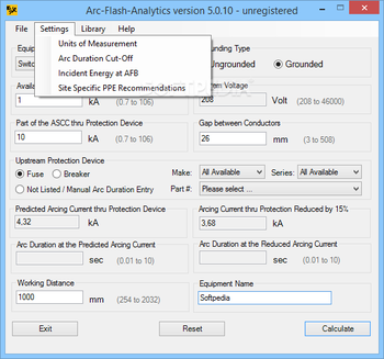 Arc Flash Analytics screenshot 3