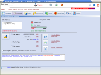 ArchiCrypt Shredder screenshot 2