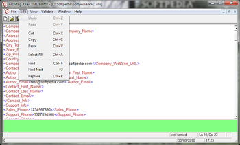Architag XRay XML Editor screenshot 2