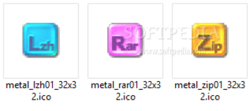 Archive icons screenshot