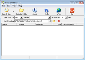 Archive Searcher screenshot
