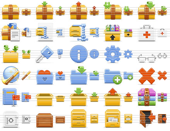 Archive Toolbar Icons screenshot