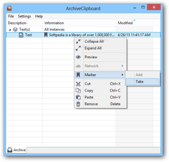 ArchiveClipboard screenshot 2