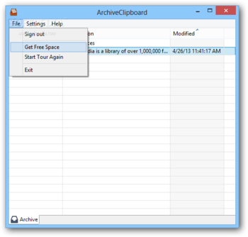 ArchiveClipboard screenshot 3