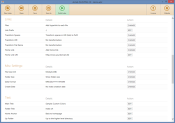 Arclab Dir2HTML screenshot 2