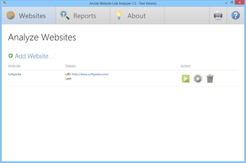 Arclab Website Link Analyzer screenshot