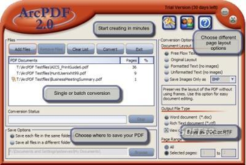 ArcPDF screenshot 2
