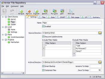 Arctor File Backup screenshot 2