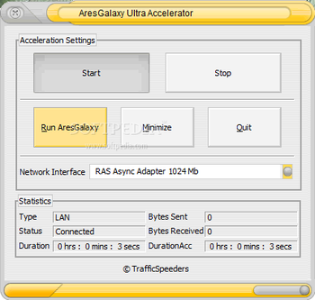 Ares Galaxy Ultra Accelerator screenshot