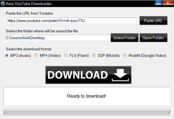 Ares YouTube Downloader screenshot