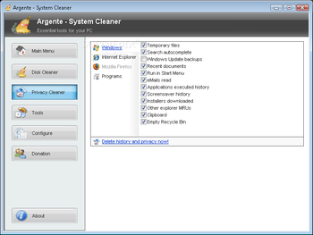 Argente - Disk Cleaner screenshot 2