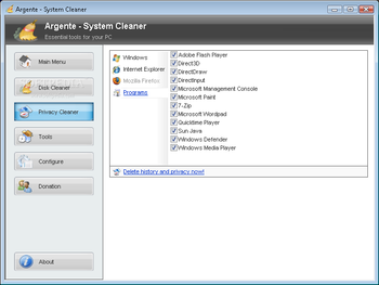 Argente - Disk Cleaner screenshot 3