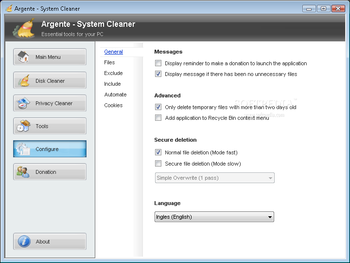 Argente - Disk Cleaner screenshot 4