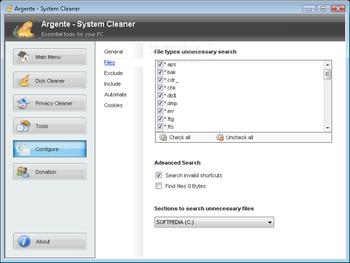 Argente - Disk Cleaner screenshot 5
