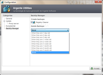 Argente - Registry Cleaner screenshot 4