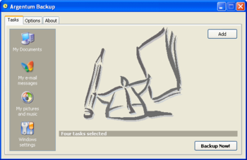 Argentum Backup screenshot 2