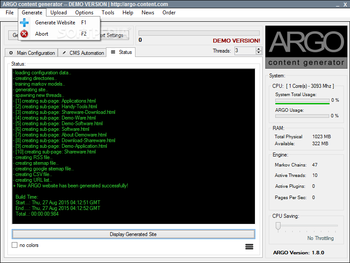ARGO Content Generator screenshot 4