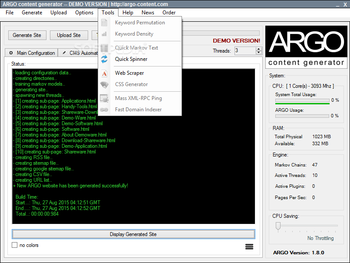 ARGO Content Generator screenshot 7