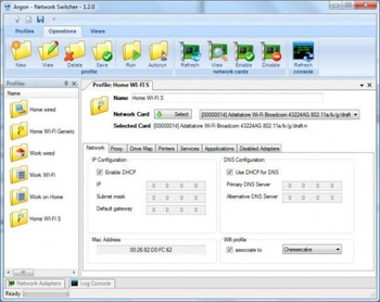 Argon Network Switcher screenshot