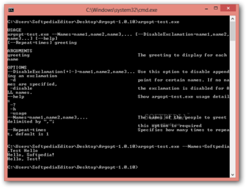 Argopt screenshot