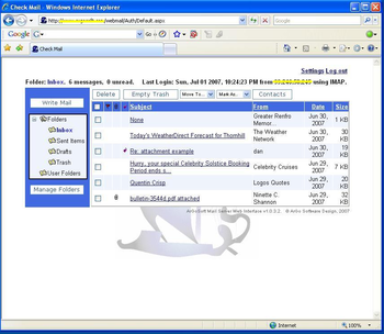 ArGoSoft Mail Server .NET screenshot 2