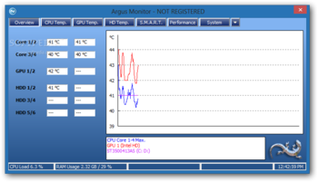 Argus Monitor screenshot