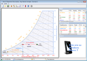 Aria Psychrometric Chart  screenshot