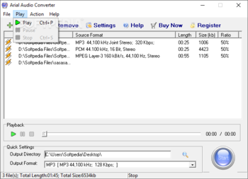 Arial Audio Converter screenshot 3