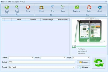 Aries DVD Ripper GOLD screenshot 2