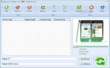 Aries Video to WMV Converter screenshot 3