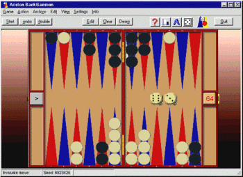 Ariston Backgammon screenshot